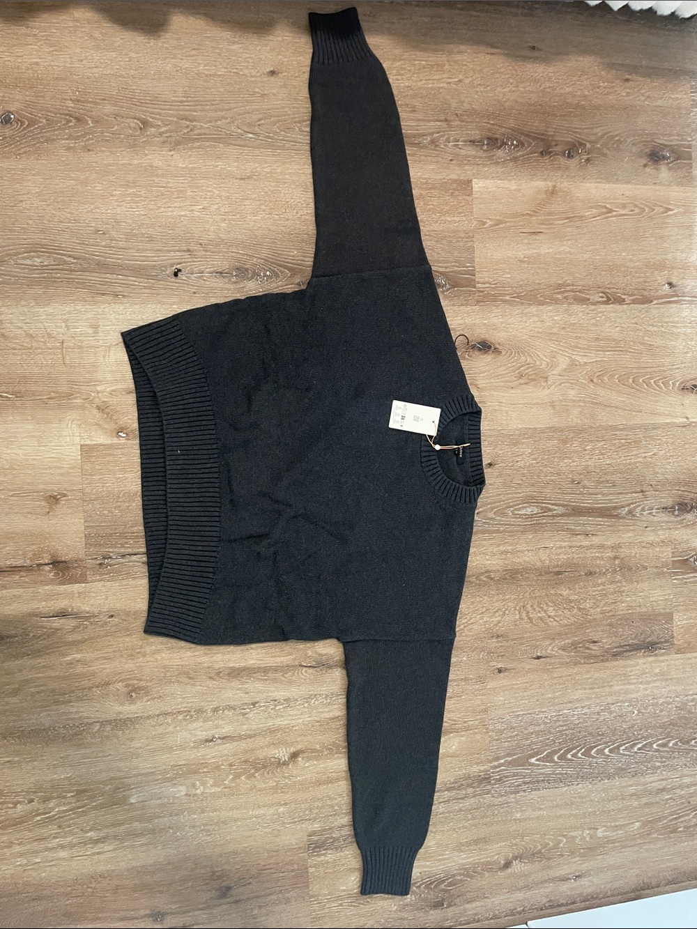 Quince Black Crewneck Sweater